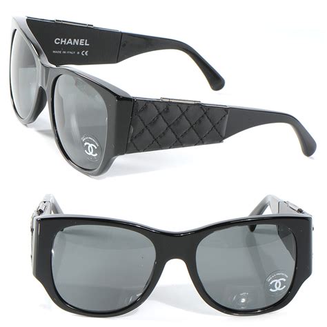 women coco chanel sunglasses|Chanel sunglasses with leather sides.